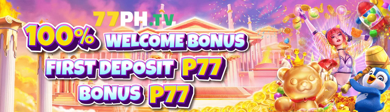 Hình ảnh chính sảnh nổ hũ TA28 BET với các biểu tượng slot game và jackpot